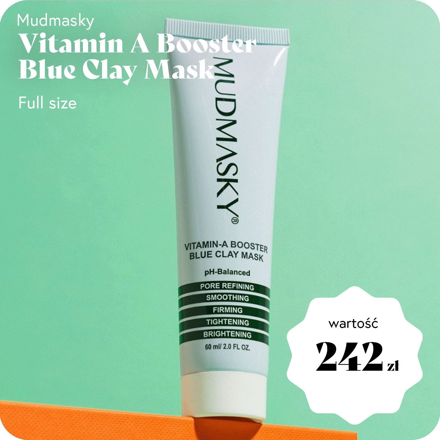 Mudmasky- Vitamin A Booster Blue Clay Mask